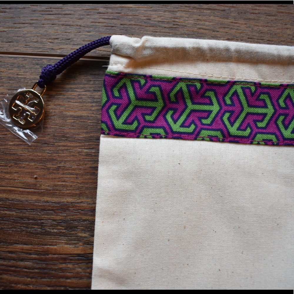 Tory Burch Canvas Draw String